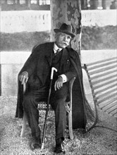 In Evian, one of the last photographs of marshal  Joffre (1931)