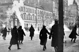 Manifestation du parti démocratique polonais à Varsovie, en 1931.