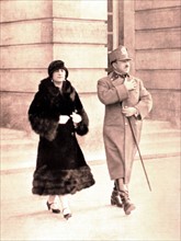 Séjour en France des souverains Afghans, le roi Aman et la reine Sourya, en 1928