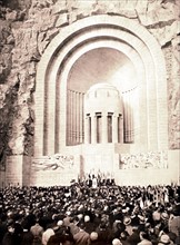 Inauguration du monument aux morts de la ville de Nice, en 1928