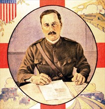Première Guerre Mondiale. Le major James H. Perkins, haut-commissaire pour l'Europe de la Croix-rouge américaine