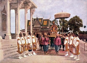 Coronation of His Majesty Monivong, King of  Cambodia
