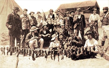 Boer War. A camp at Natal (1900)