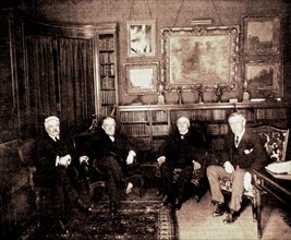 Council in President Wilson's residence in Paris (1919)