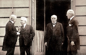 Conseil dans la résidence du président Wilson à Paris (1919)