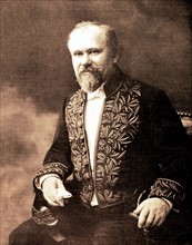 Portrait of Mr. Raymond Poincaré, admitted as a  member of the 'French Academy' in 1908