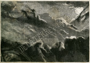 Jules Verne, "De la Terre à la Lune" : frontispice