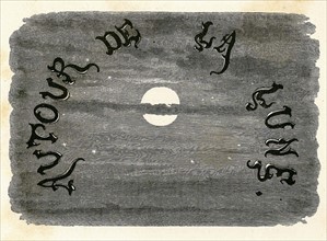 Jules Verne, "Autour de la Lune", frontispice