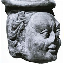 Man with hat, moulded clay