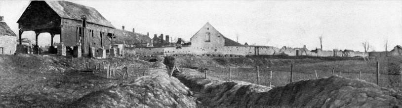 Perthes-lès-Hurlus en 1915