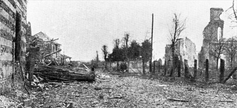 Perthes-lès-Hurlus en 1915