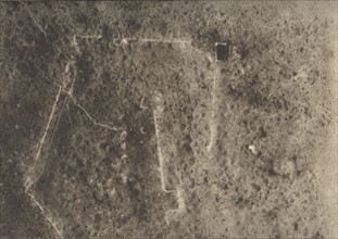 Aerial view of Fort Douaumont after the battle from 22nd to 24th May 1916