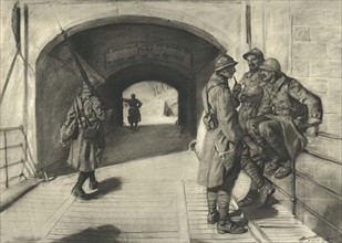 Jonas, Verdun Nord : l'entrée du fort Saint Michel entre deux bombardements