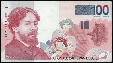 100 Belgian Francs banknote