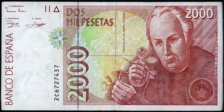 2,000 Pesetas banknote