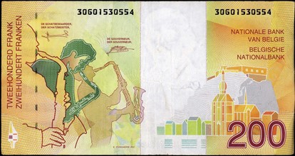 200 Belgian Francs banknote