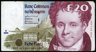 20 Irish pounds banknote