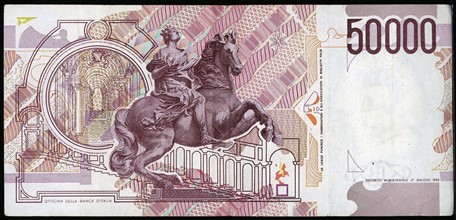 50,000 Italian Lire banknote