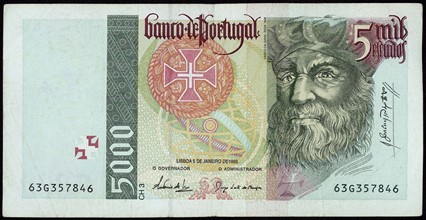 5,000 Escudos banknote