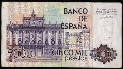 5,000 Pesetas banknote