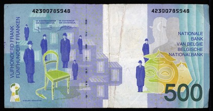 500 Belgian Francs banknote