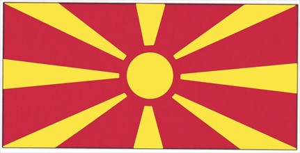 Macedonia, current flag of the former Republic of Yougoslavia.