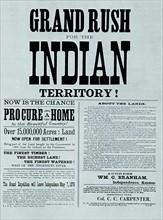Call for the "Grand Rush for the Indian Territory"