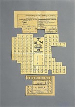 Reconstruction / Carte de ravitaillement, 1945