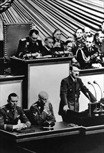 Hitlers' address at the Reichstag, declaration of war, 1939