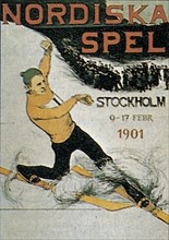 Affiche des jeux de Ski nordique