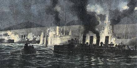 Russia, Port Arthur ; Japanese raid triggers the war in East Asia