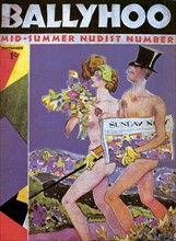 Great-Britain / Cover of the magazine "Ballyhoo", ; "Mid-summer nudist Number"