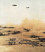 Progression de l'Afrika-Corps en Lybie (1942)