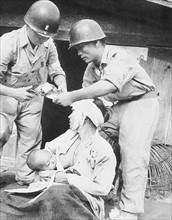 Korea / wounded civilian