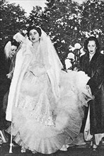 Mariage de Soraya et du Chah Resa Pahlawi.
Arrivée de la mariée au palais.