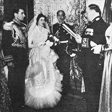 Mariage de Soraya et du Chah Resa Pahlawi.