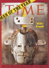 Willy Brandt on the cover of "Time magazine"