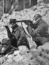 Westfront in Germany - Gas attack on the westfront