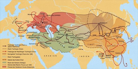 Carte de l'Asie centrale