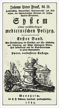 Title page of "Medical policy system"