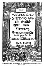 Traduction de la Bible par Martin Luther