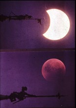Sun and moon eclipse