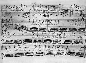 Score composed by Johann Sebastian Bach