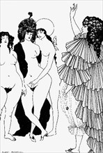 Aubrey Beardsley, illustration for "Lysistrata"