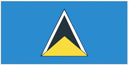 Drapeau de Sainte Lucie