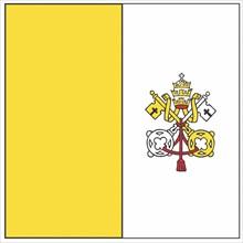 Drapeau de l'Etat de la cité du Vatican