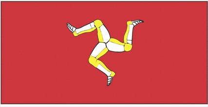 Flag of Man (formerly Isle of Man)