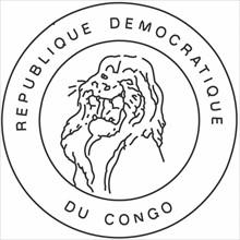 Sceau de la république démocratique du Congo (anciennement Zaïre)