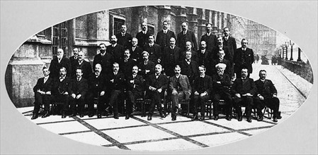 Photograph of the 41 members of the Labour Party in Great Britain
