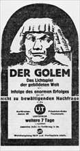Affiche du film "Le Golem", de Paul Wegener et Henrik Galeen